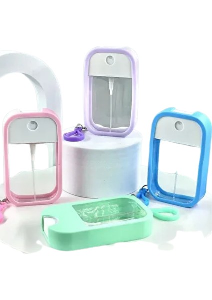 2 Adet Silikon Kılıflı Anahtarlıklı Sprey Şişesi