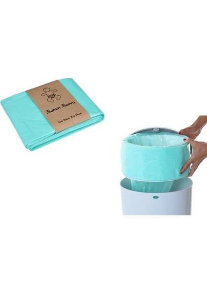 Bamm Bamm 16L Korbell Çöp Kutuları Ile Uyumlu 750 Adet Bebek Bezi Kapasiteli Çöp Poşeti fiyatları