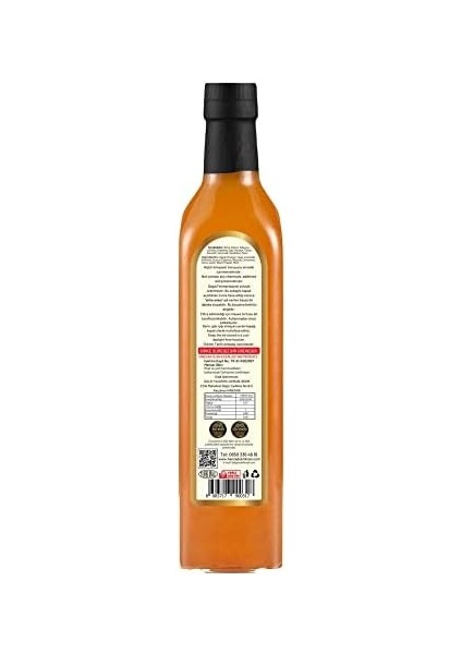 Hanzade Bitkisel Dört Hırsız Sirkesi 500 ml Doğal Fermantasyon Içilebilir Katkısız Cam Şişe