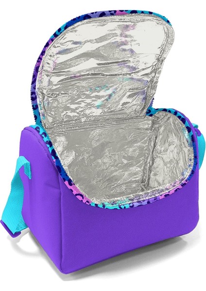 Ilköğretim Mor Leopar Desenli Thermo Beslenme Çantası modelleri