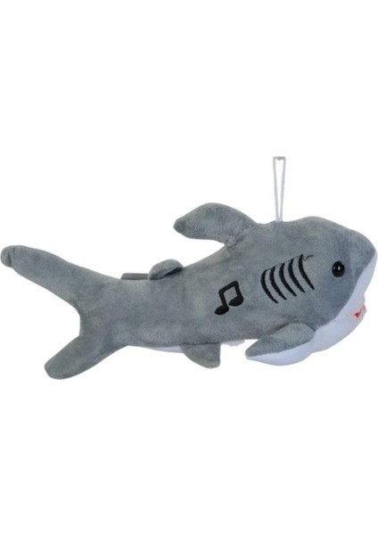 Müzikli Peluş Köpek Balığı Baby Sharky 30 Cm. - Gri