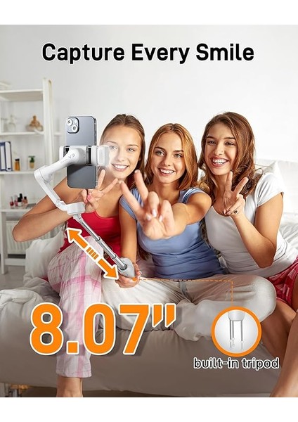 Isteady V3 Gimbal Akıllı Telefon, Yükseltilmiş 3 Eksenli Gimbal Stabilizatör, Manyetik Aı Izleyici, Çıkarılabilir Kontrolör, Entegre Genişletilmiş Direk ve Tripod, Canlı Yayın Için Katlanabilir indirimleri