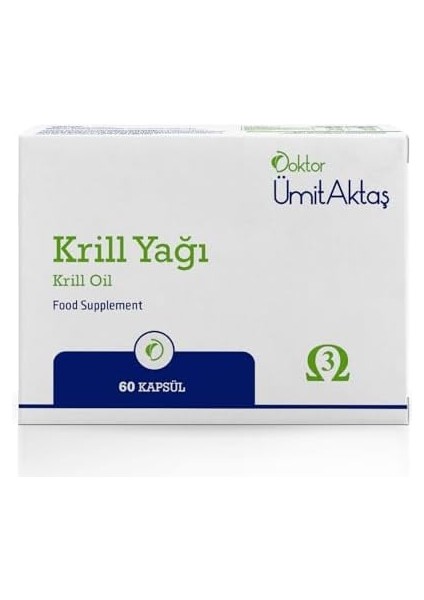 Dr. Ümit Aktaş Krill Yağı - Kolin ve Astaksantin Içeren Hava Sızdırmaz Okside Olmayan 60 Kapsül