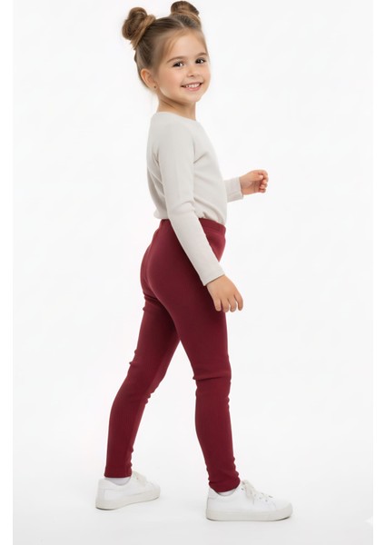 Kız Çocuk Pamuklu Likralı Şardonlu Tayt fiyatları