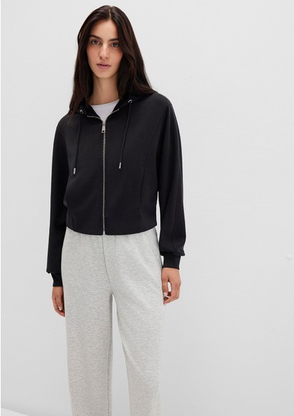 Fermuarlı Siyah Sweatshirt 1S10440-900 fiyatları