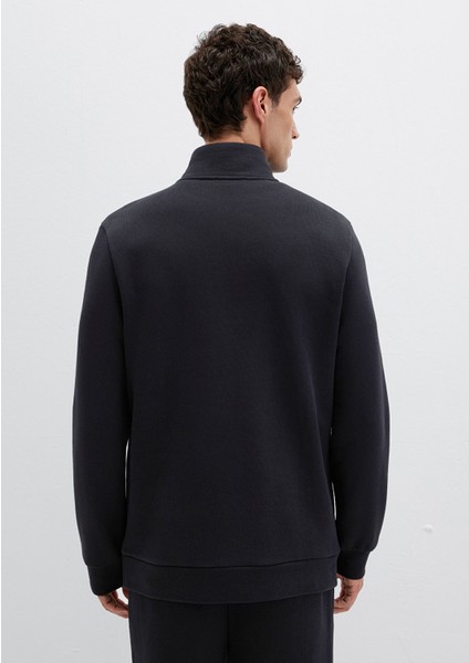 Yarı Fermuarlı Siyah Sweatshirt 0S10477-900 indirimleri