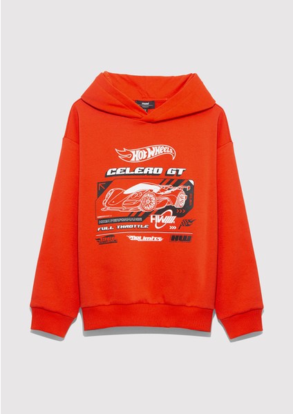 Hot Wheels Baskılıı Turuncu Sweatshirt 6S10156-88523 modelleri