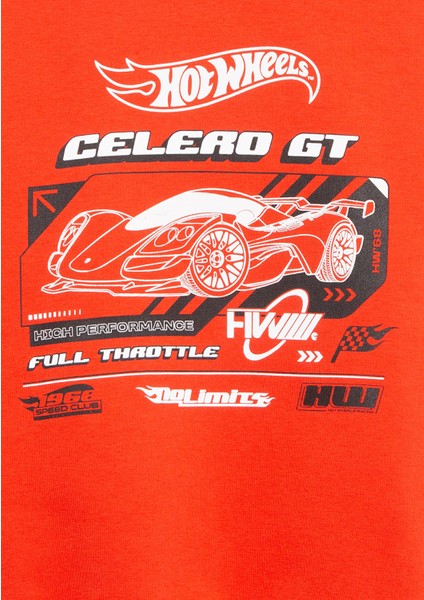 Hot Wheels Baskılıı Turuncu Sweatshirt 6S10156-88523