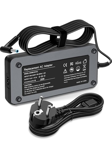19.5 V 10.3A Ac Adaptör Şarj Hp Omen 15 15T 17 17 T 15-Dh, Hp Zbook 15 17 G3 G4 G5 G5 Zbook Fury 15 17, Zbook Studio G3 G4 G5 G7 Pavilion G7 Oyun 15-C x 15-Dk 17-Cd TPN-CA03 Envy 15-Ep