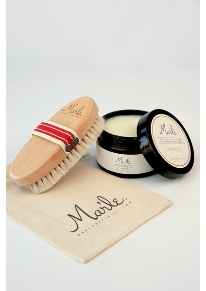 Mar&apos;le Selülit Karşıtı Bakım Kremi 300 ml + Doğal At Kılı Selülit Fırçası modelleri