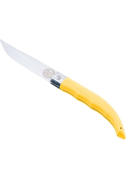 Katlanır Cep Çakısı - Yatağan - El Yapımı - Sarı - No:1