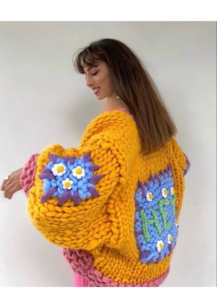 Renkli Eğlenceli Hey Hırka