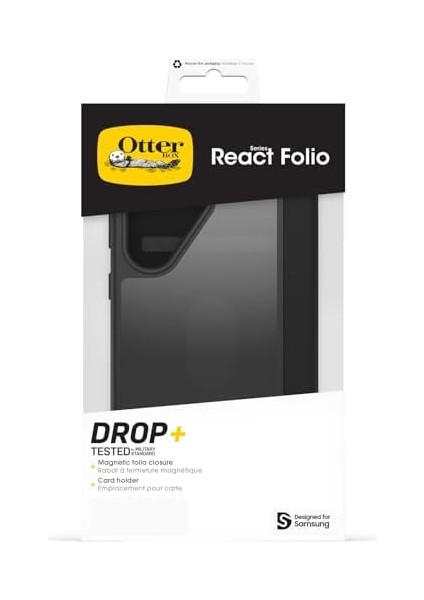 React Serisi Folio Kılıf Galaxy S25 Ultra Için, Darbeye Dayanıklı, Düşmeye Dayanıklı, Kart Tutuculu Koruyucu Folio, Askeri Standartlara Göre Test Edildi, Şeffaf/siyah fiyatları