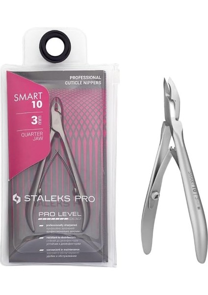 Staleks Pro Profesyonel Manikür Pense 3 mm Paslanmaz Çelik. Ns-10-3 fiyatları