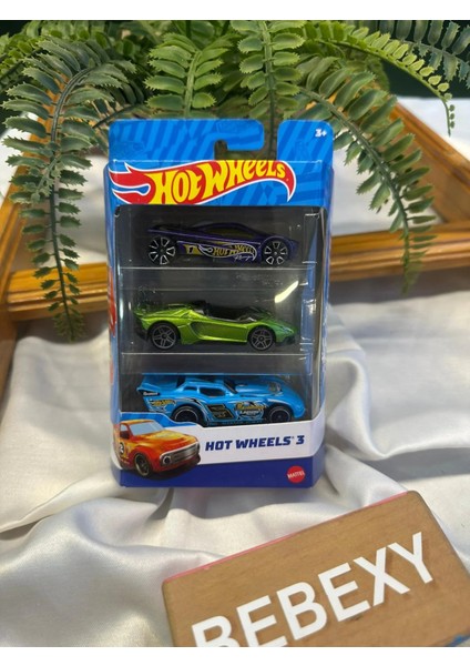 Oyuncak Hot Wheels 3'lı Metal Arabalar 4 modelleri