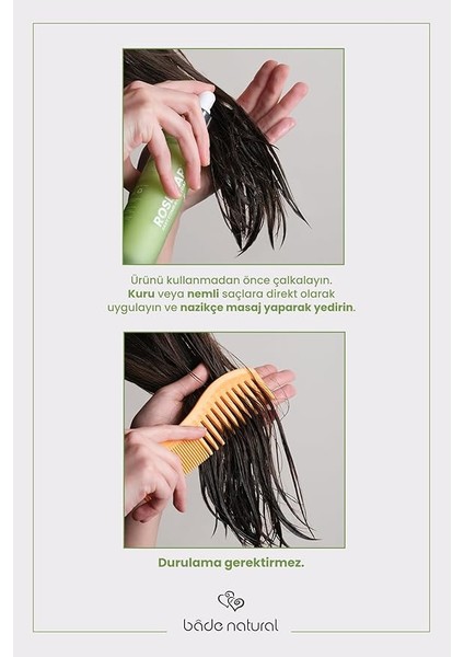 Natural Biberiye Kolay Tarama ve Saç Bakım Sütü 100 ml fırsatları