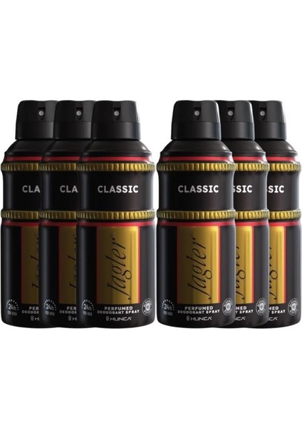 Jagler Deodorant Klasik Erkek 150 ml x 6 Adet fiyatları