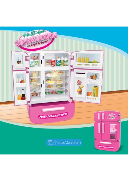 Işıklı ve Sesli Çok Kapılı Buzdolabı Eğitici Rol Yapma Oyuncağı fiyatları