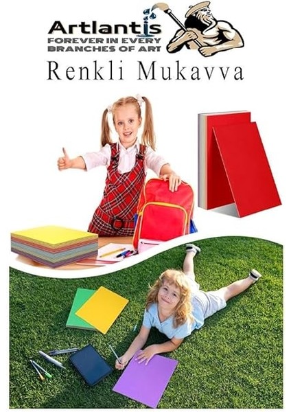 Renkli Mukavva 10 Renk 50X70 cm 1 Paket Sert Renkli Karton 1.0 mm Okul Okul Öncesi Anasınıfı Hobi Etkinlik indirimleri