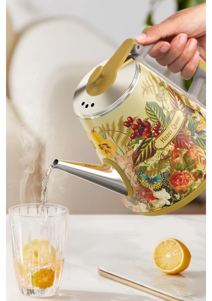 Retro Çiçek Desenli Çift Cidarlı Su Isıtıcısı fiyatları