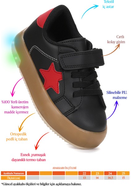 Rena Günlük Cırtlı Işıklı Kız Bebek Spor Ayakkabı fiyatları