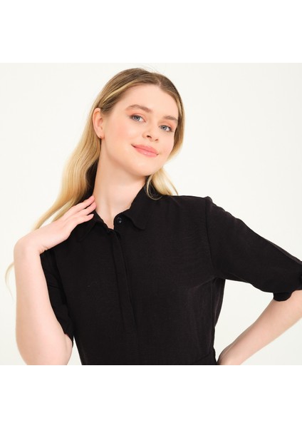 Keten Günlük Yazlık Ofis Kadın Elbisesi modelleri