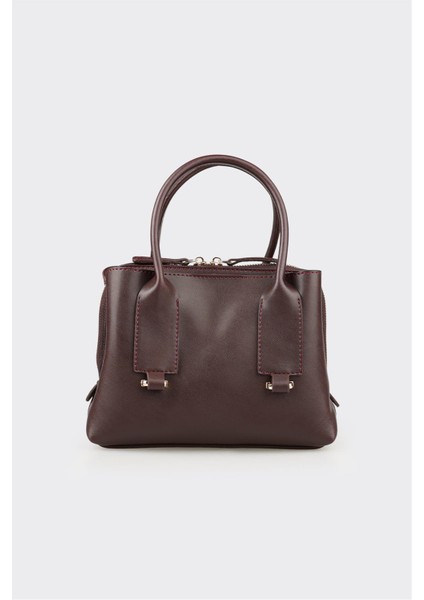 Bordo Kadın Küçük El Çantası