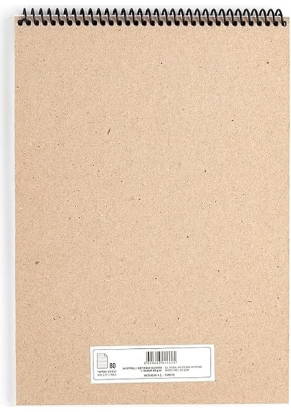 A4 Pet Spiralli Bloknot 80 Yaprak 2'li Paket, Çizgili modelleri