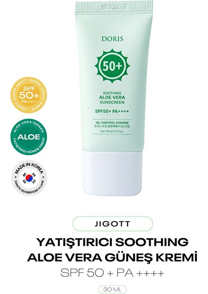 Aloe Vera Içeren Yatıştırıcı Güneş Kremi Doris Soothing Aloe Vera Sunscreen Spf 50