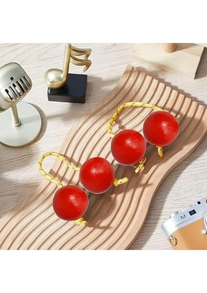 2 Çift Ritmik Top Seti Kiti Aslatua Çalkalayıcı Çıngırak Seti Çocuklar Yetişkinler Düğünler Partiler Için Müzik Sınıfı Sarı modelleri