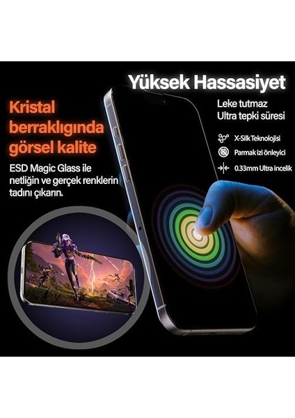 16E, 14, 13 Pro/13 (6.1'') Ile Uyumlu Premıum Hizalama Aparatlı ve Takılırken Camın Kesinlikle Toz Bırakmayan Darbelere Karşı Ekstra Güçlü Ekran Cam fiyatları