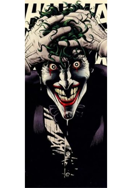 Joker Kapı Direk Kaplama Folyosu Baskılı Sticker Sağ-Sol 2 Adet 22*50 cm