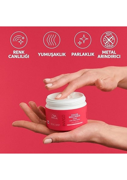 Professionals Invigo Color Brilliance Maske 150 ml - Kalın Telli Saçlar Için Renk Koruması fiyatları
