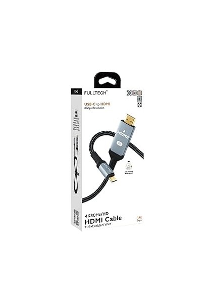 To HDMI 8gbps Çözünürlük 4K 30Hz/HD Telefon Tablet Usb-C Hdmı Çevirici Dönüştürücü Kablo (2 Metre) fiyatları