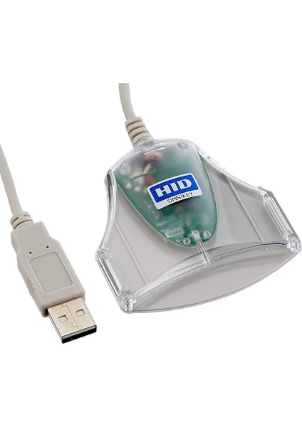 Identity Omnikey Kimlik Okuyucu, Eıd Smart Card, Usb, Id 1021 3021, Gri