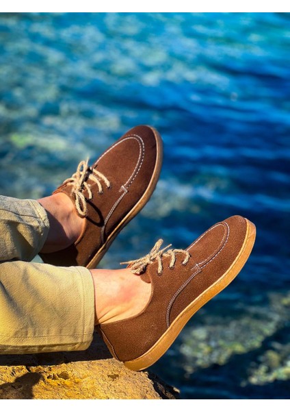 Kb-X5 Kuback Kahve Süet Bağcıklı Günlük Erkek Ayakkabı modelleri