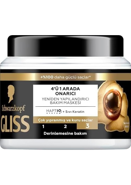 Gliss Ultimate Repair Saç Bakım Maskesi 400ML, Çok Yıpranmış ve Kuru Saçlar modelleri