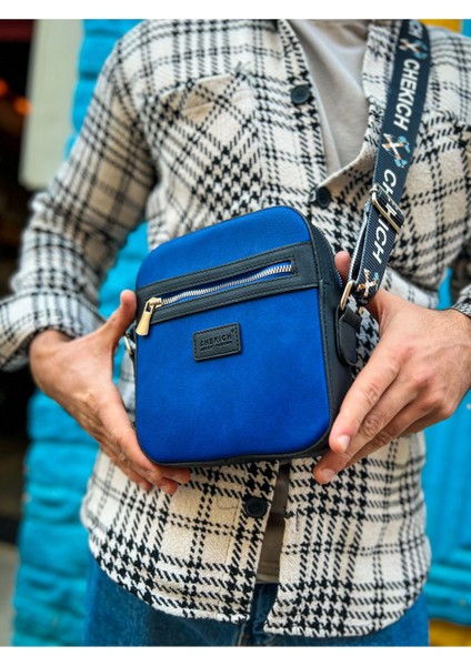 CH102 - Stealht Kare Erkek Çanta SIYAH/MAVI