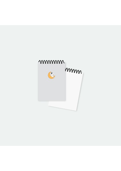 Ay ve Kedi Mini Not Defteri