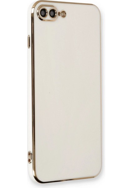 iPhone 7 Plus Kılıf Volet Silikon - BEYAZ-(5796) - N009J808-M95009