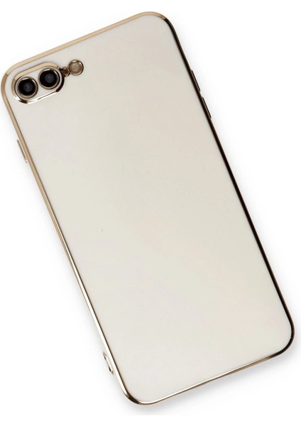 iPhone 7 Plus Kılıf Volet Silikon - BEYAZ-(5796) - N009J808-M95009 modelleri