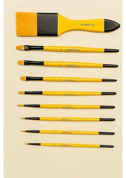 Resim Seti Sanatçı Fırça Yağlı Akrilik Suluboya Fırça Set 7 Parça fiyatları