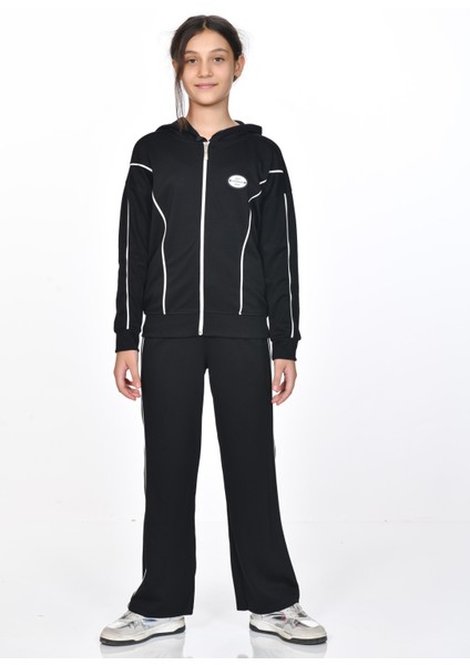 Liora Kapüşonlu Kız Çocuk Eşofman Takımı Siyah fiyatları