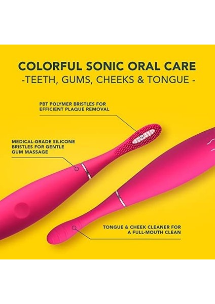 Foreo Issa Kids Çocuk Diş Fırçası (5-12 Yaş Için), Rose Nose Hippo