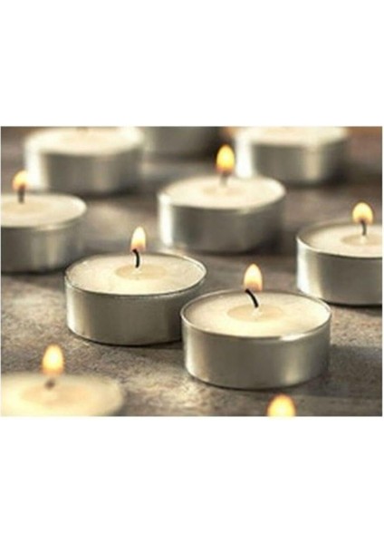 Tealight Beyaz Mum 50 Adet modelleri