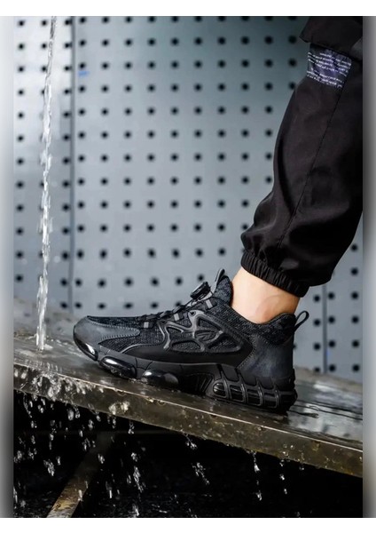 Otomatik Bağcıklı Burun Korumalı Iş Ayakkabısı Ortopedik Delinmeye Dirençli modelleri