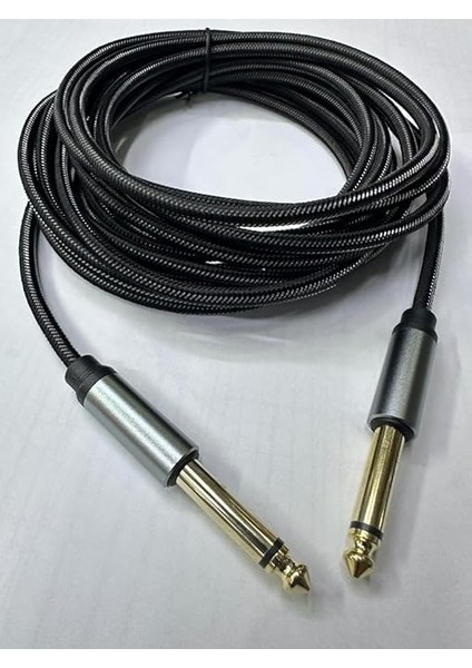 Metre 6.3 mm Mono Amfi Kablosu 5 Metre 6.3 mm To 6.3 mm Kablo