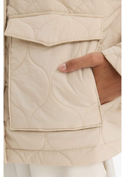 Regular Fit Polo Yaka Polar Astarlı Mont F2146AX25WN