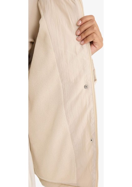 Regular Fit Polo Yaka Polar Astarlı Mont F2146AX25WN