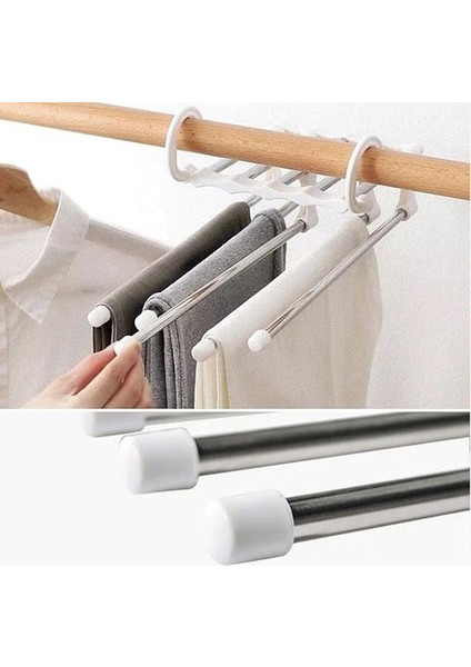 Hareketli Dolap Içi Pantolon Kravat Şal Askı Sistemi Düzenleyici Katmanlı Askılık Organizer modelleri